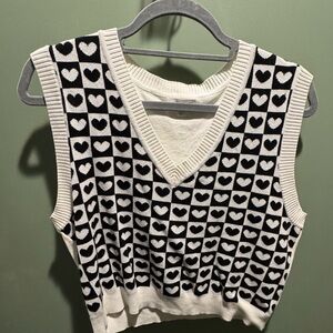 Mittoshop Cream Knit Sweater Vest
